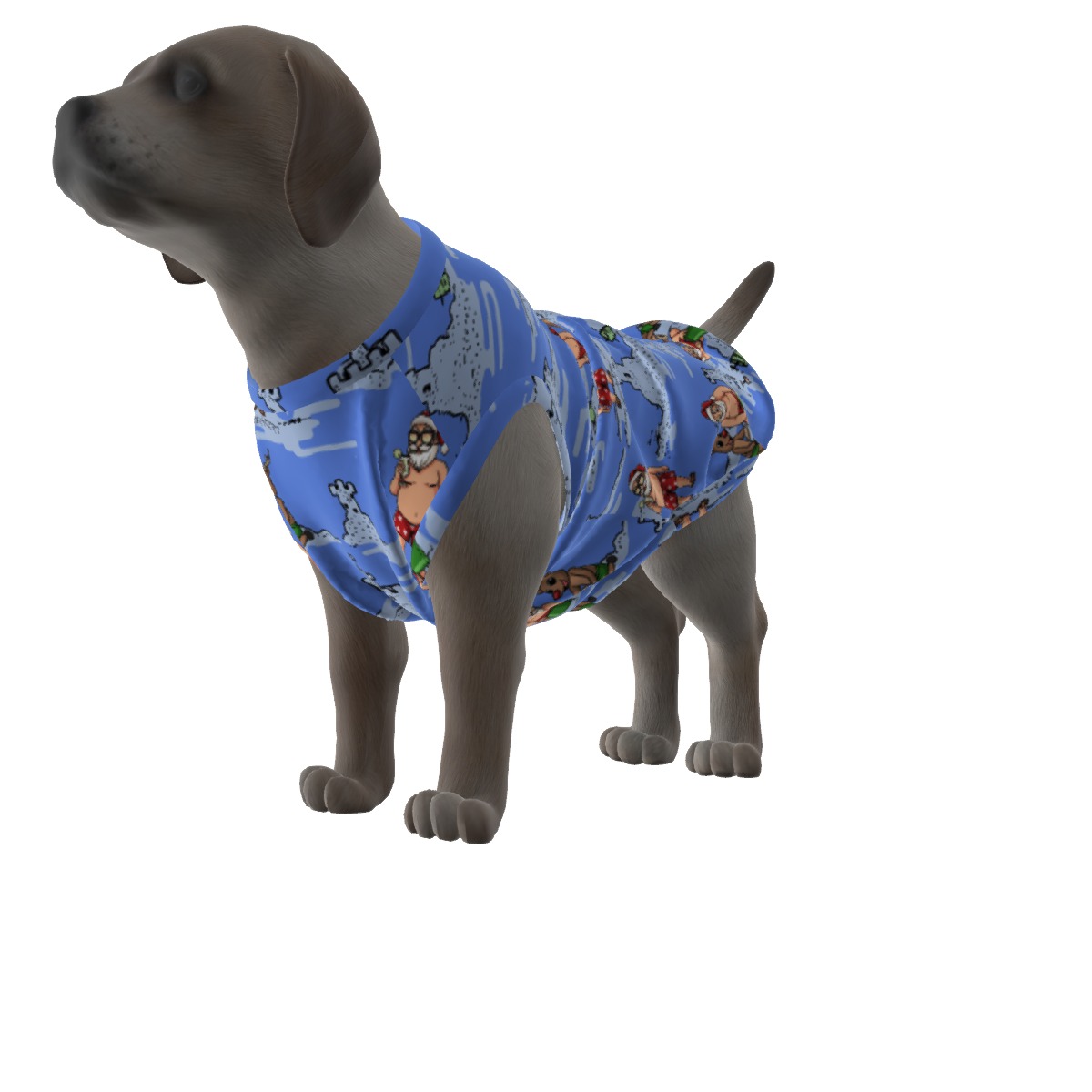 Cute Santa Dog's Christmas Shirt
