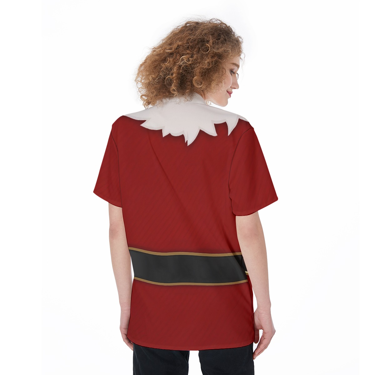 Holiday Costume Santa Claus Hawaiian Shirt For Women