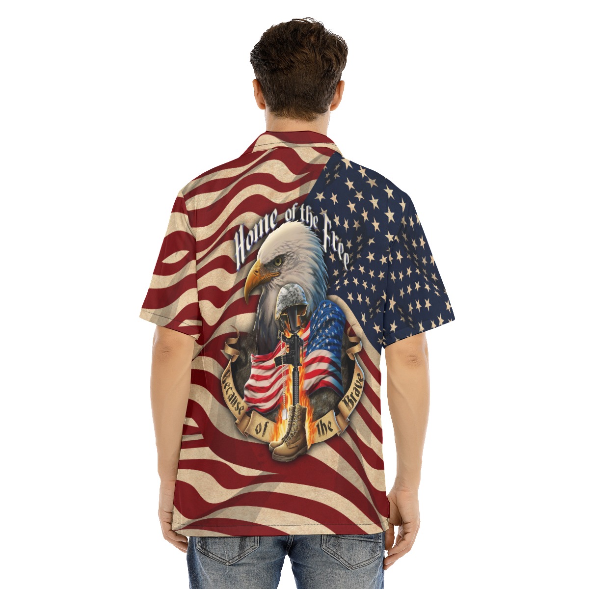 Patriotic American Eagle Hawaiian Shirt