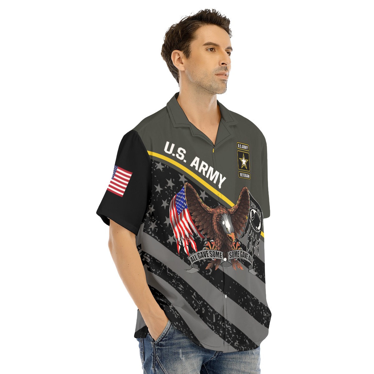 U.S. Army Eagle Patriotic Hawaiian Shirt