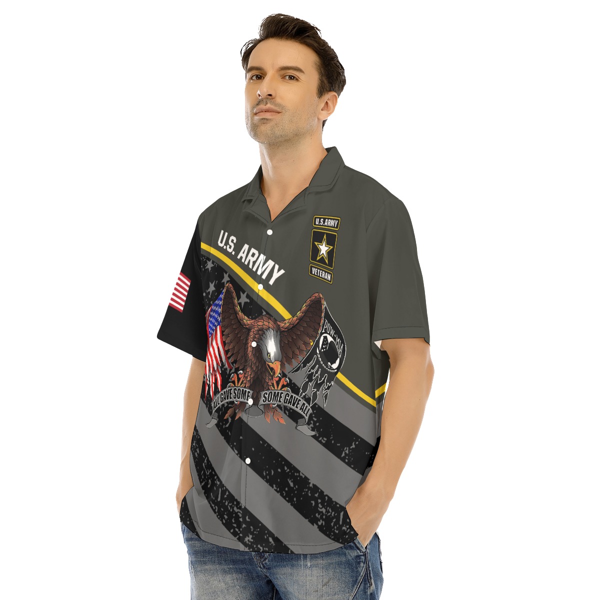 U.S. Army Eagle Patriotic Hawaiian Shirt