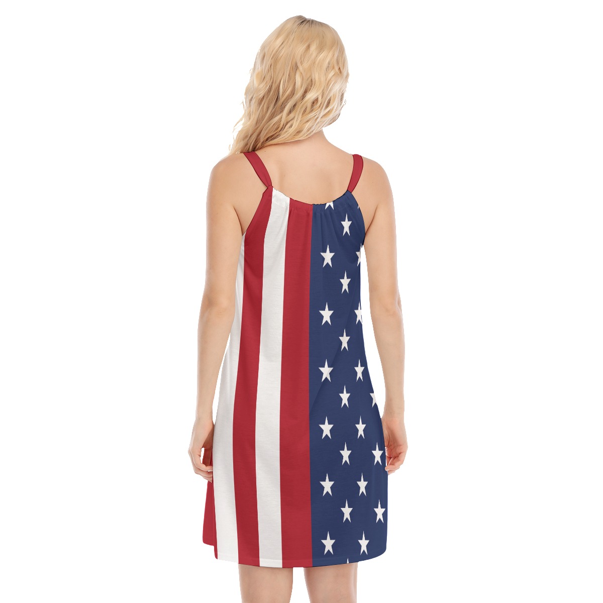 American Flag Hawaiian Cami Dress For Women