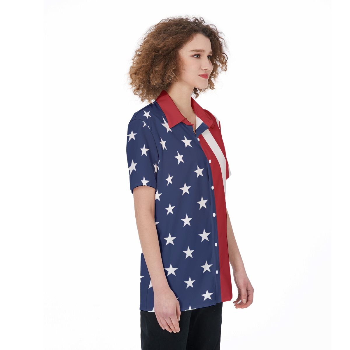 Amazing American Flag Hawaiian Shirt For Women