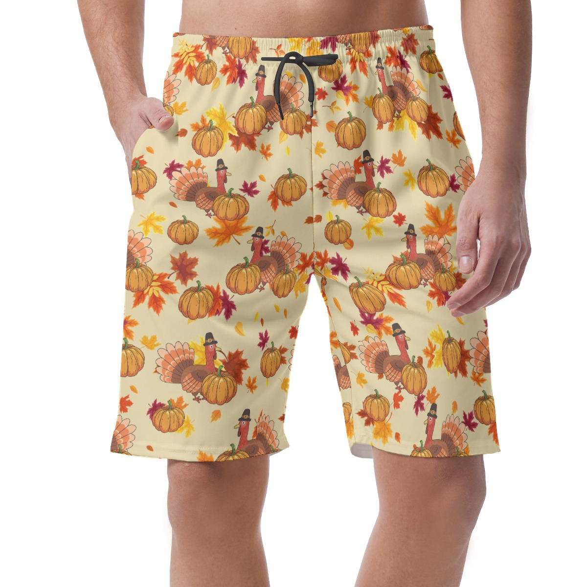 Thanksgiving Hawaiian Shorts For Men - variant image 1
