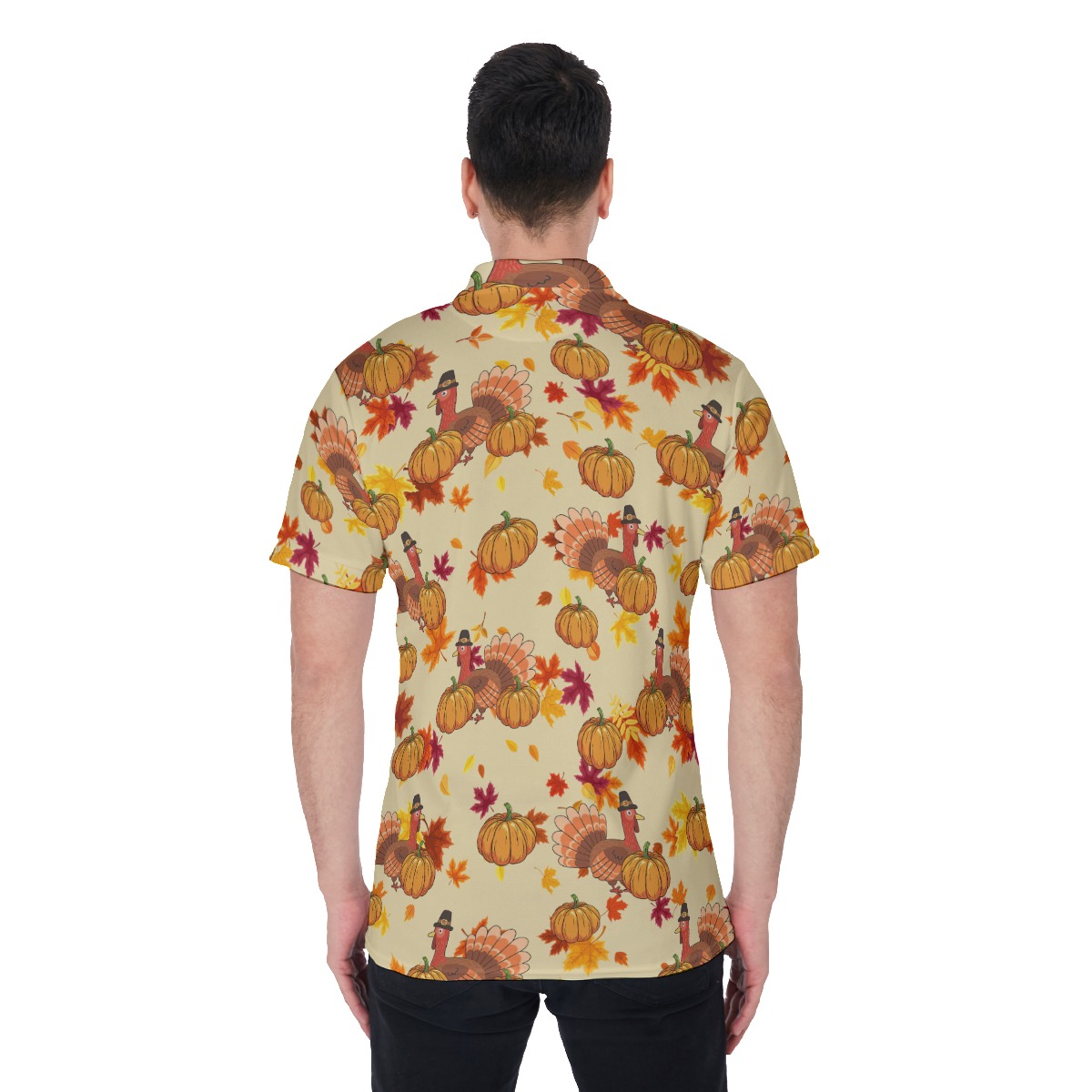 Men's Hawaiian Thanksgiving Polo Shirt