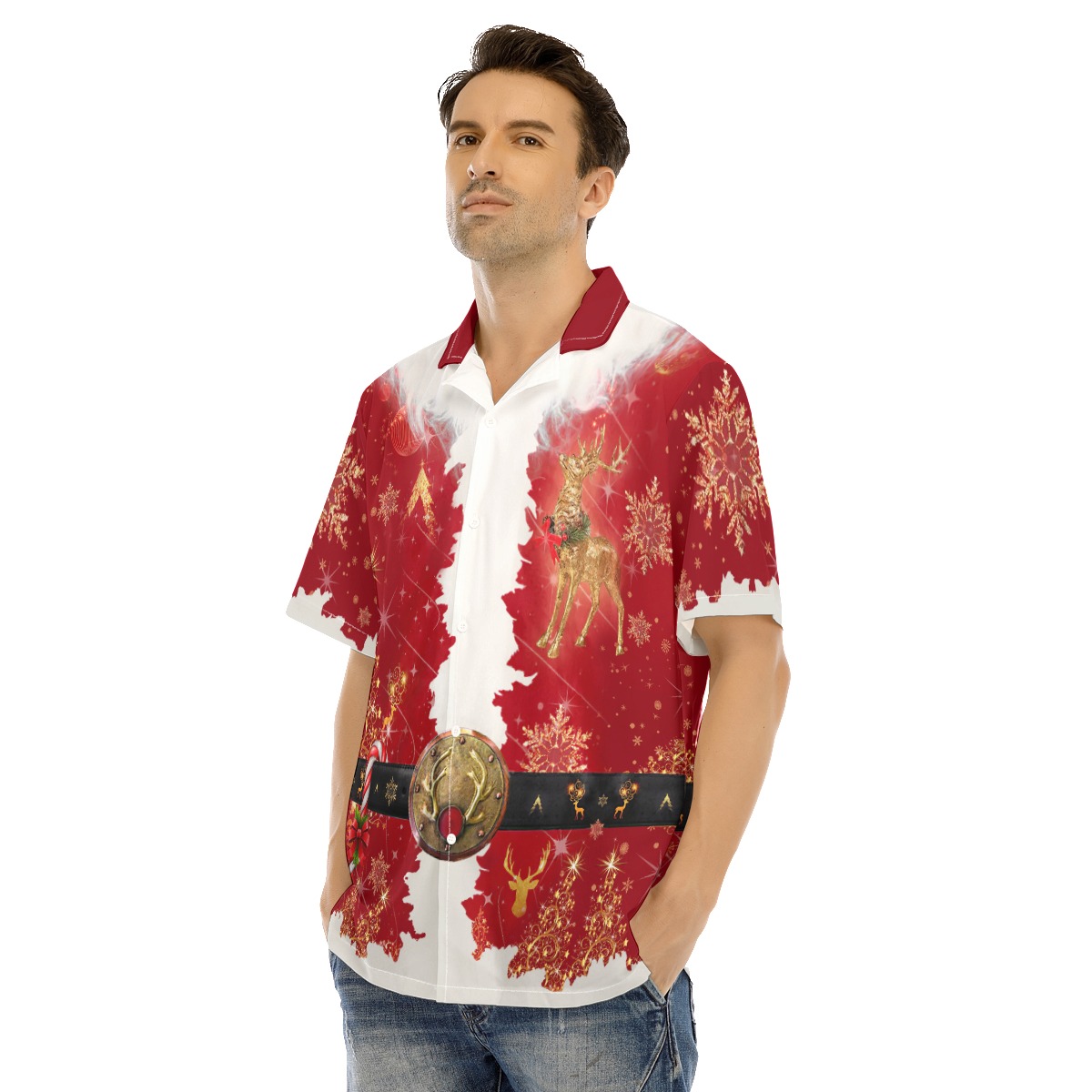 Santa Claus Costume Christmas Hawaiian Shirt