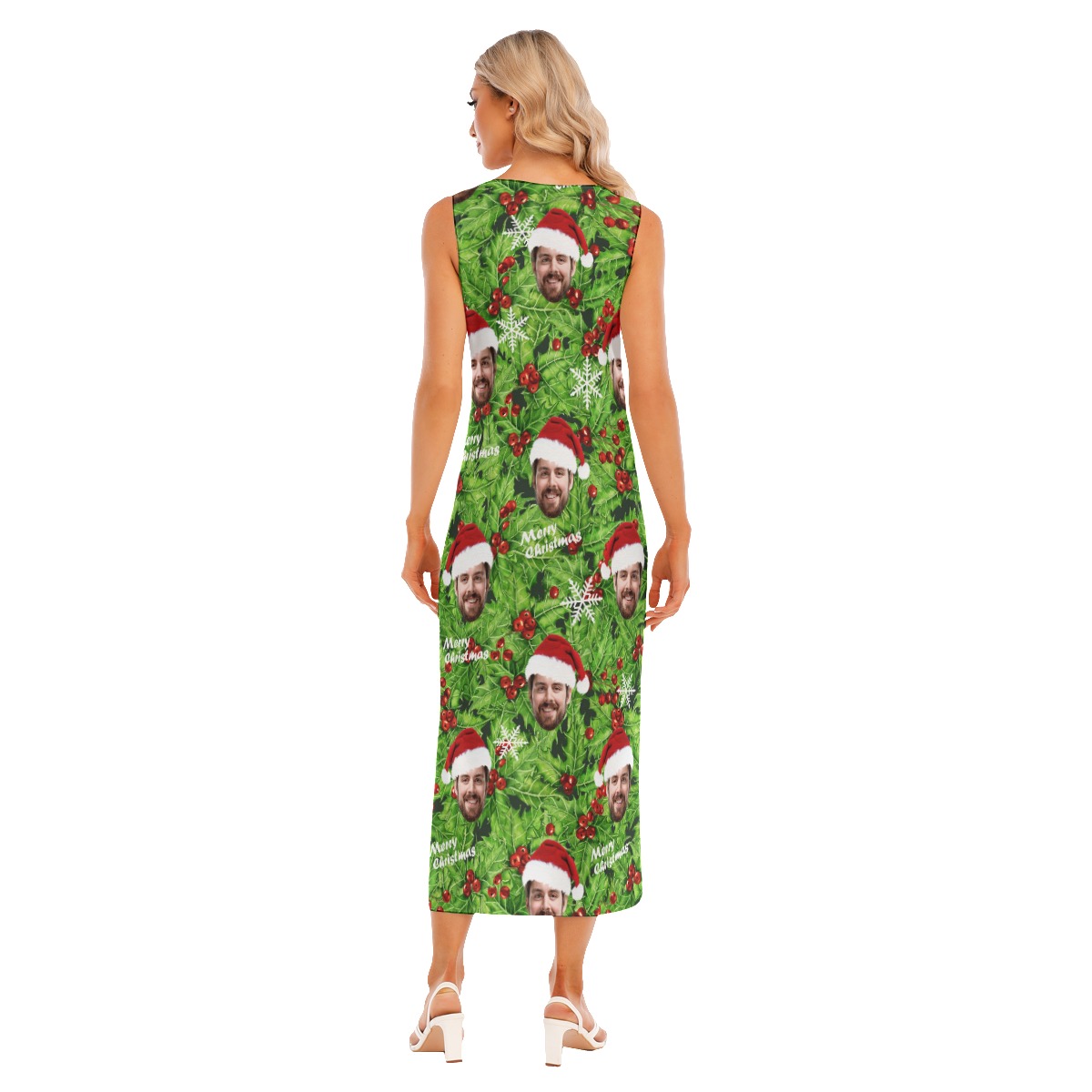 Hawaiian Christmas Dress Custom Face