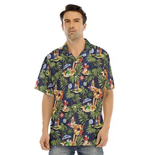 Vacation Snowman Christmas Hawaiian Shirt