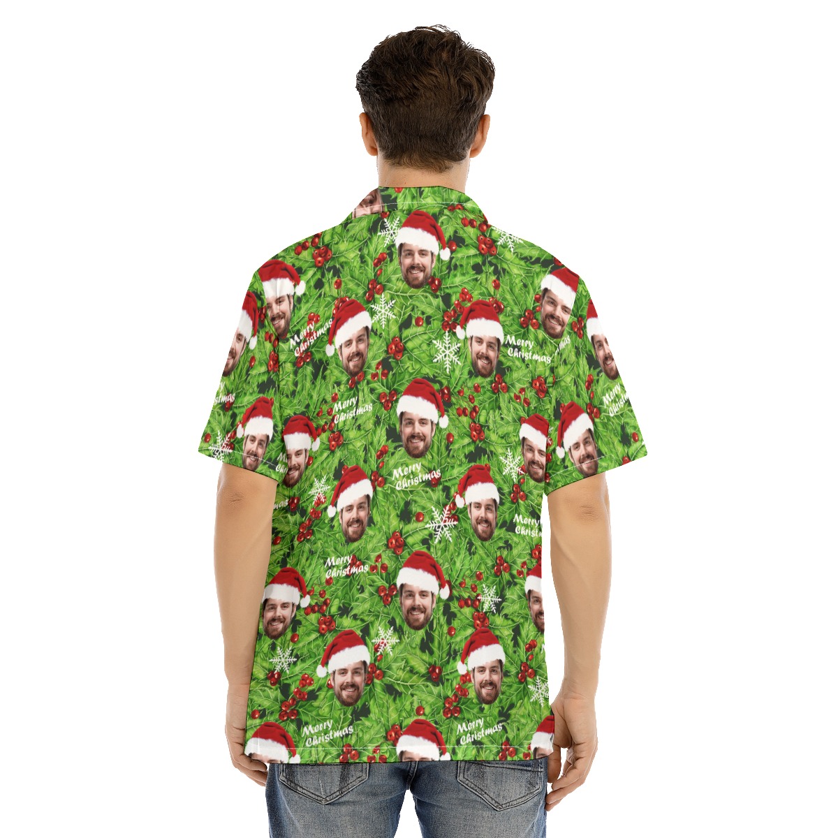 Christmas Hawaiian Shirt Custom Face