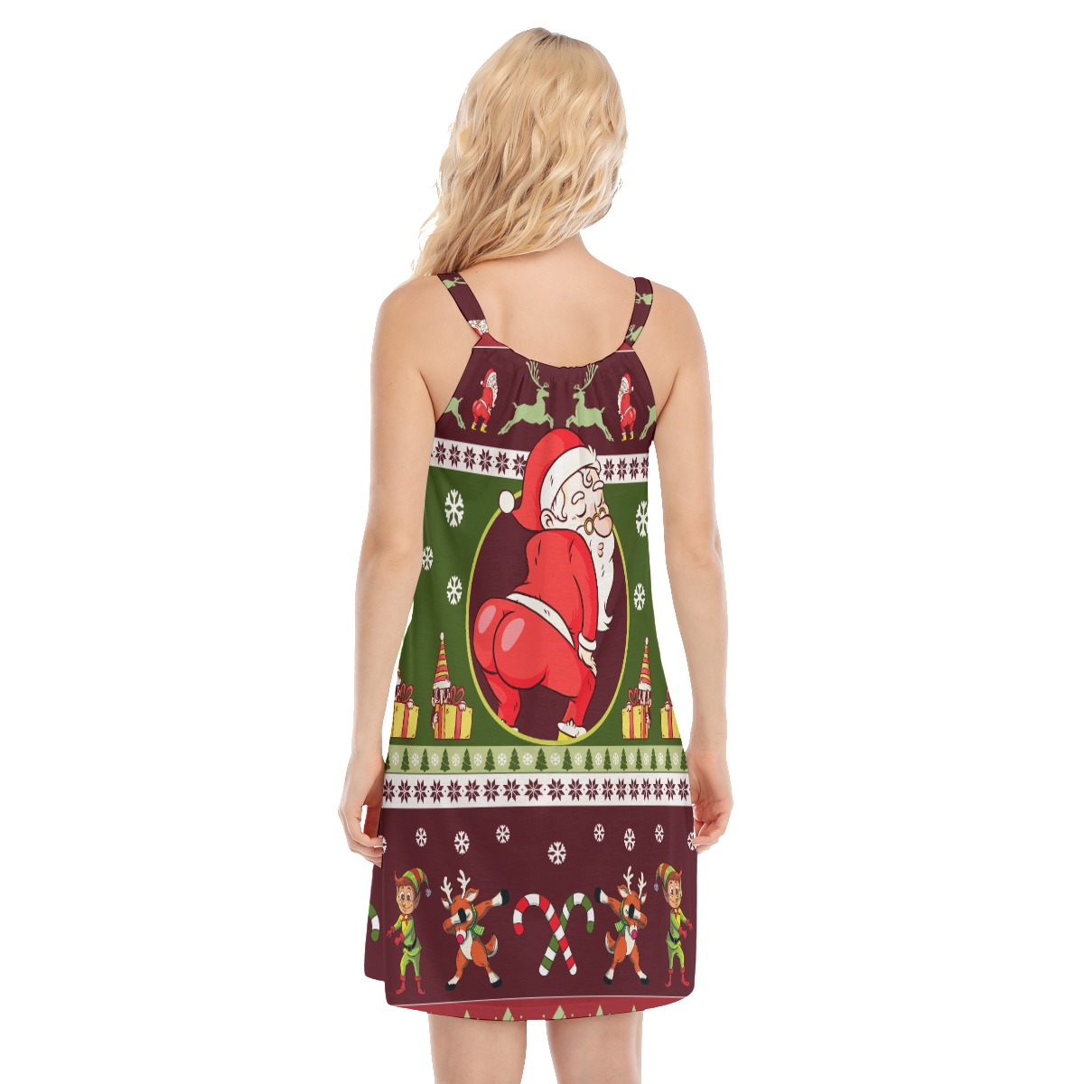 Twerking Santa Funny Hawaiian Christmas Dress