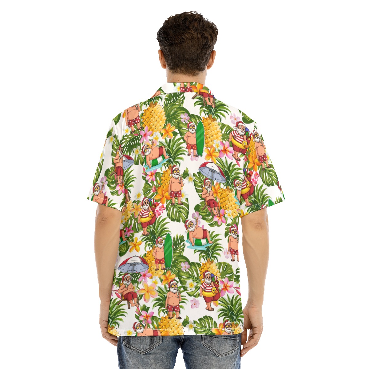 Tropical Santa Claus Christmas Hawaiian Shirt