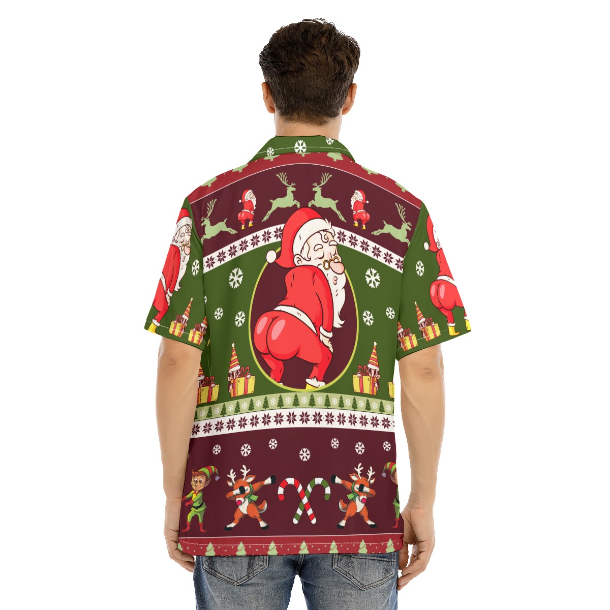 Funny Santa Christmas Hawaiian Shirt For Men