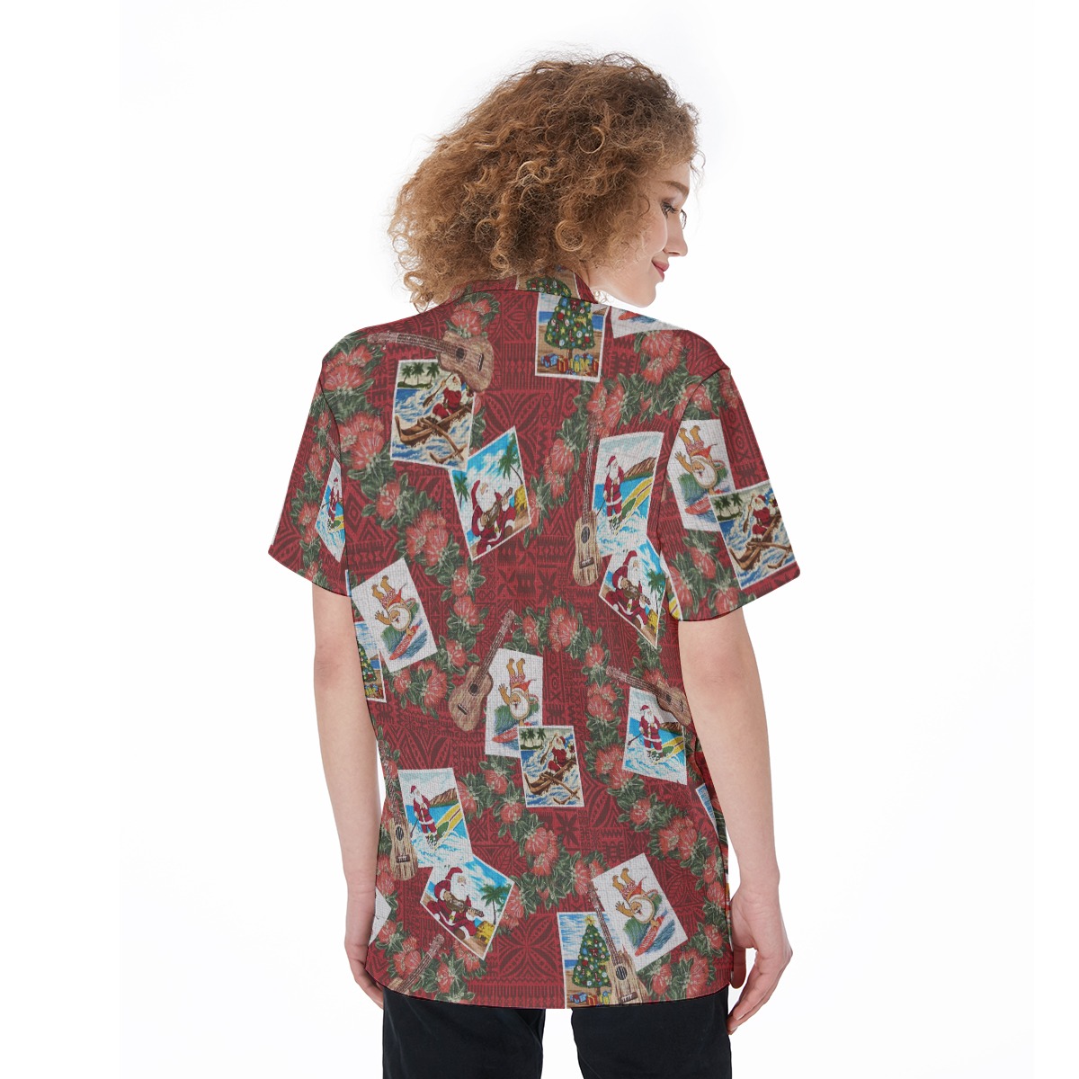 Amazing Santa Christmas Hawaiian Shirt For Women