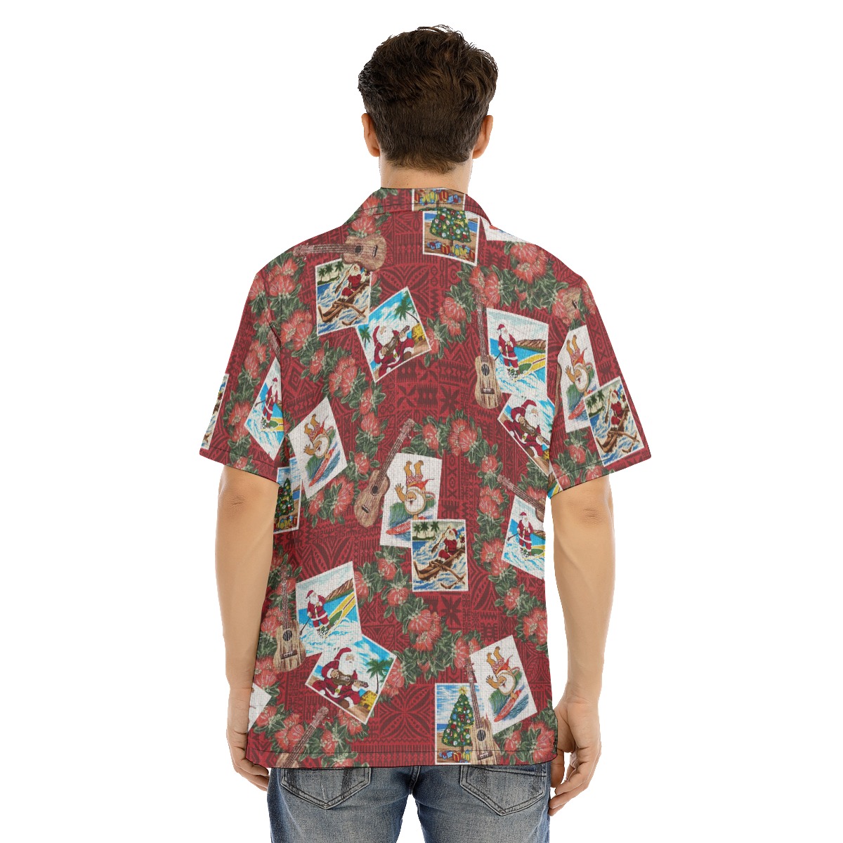 Vintage Santa Christmas Hawaiian Shirt