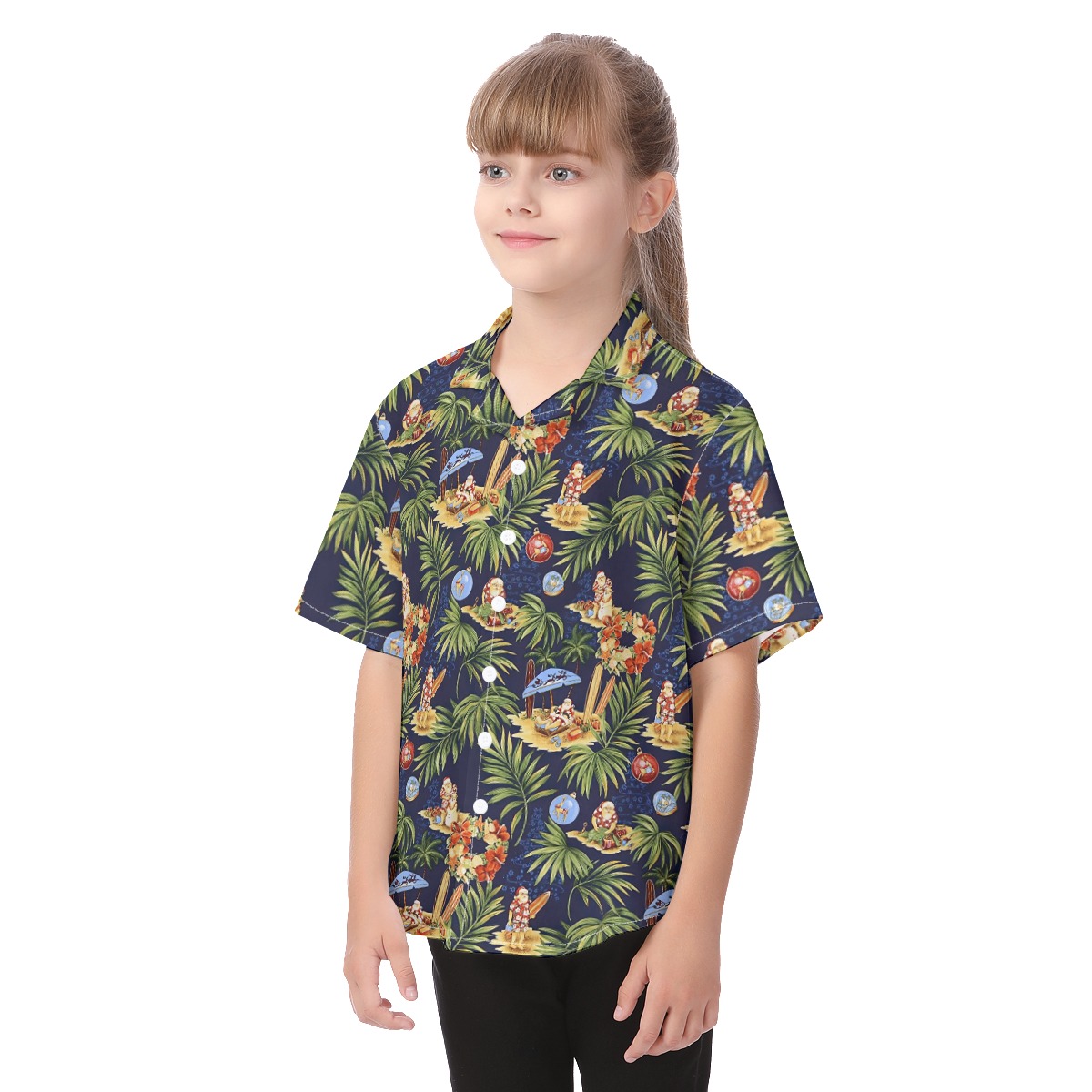 Cute Santa Vintage Christmas Shirt For Kids