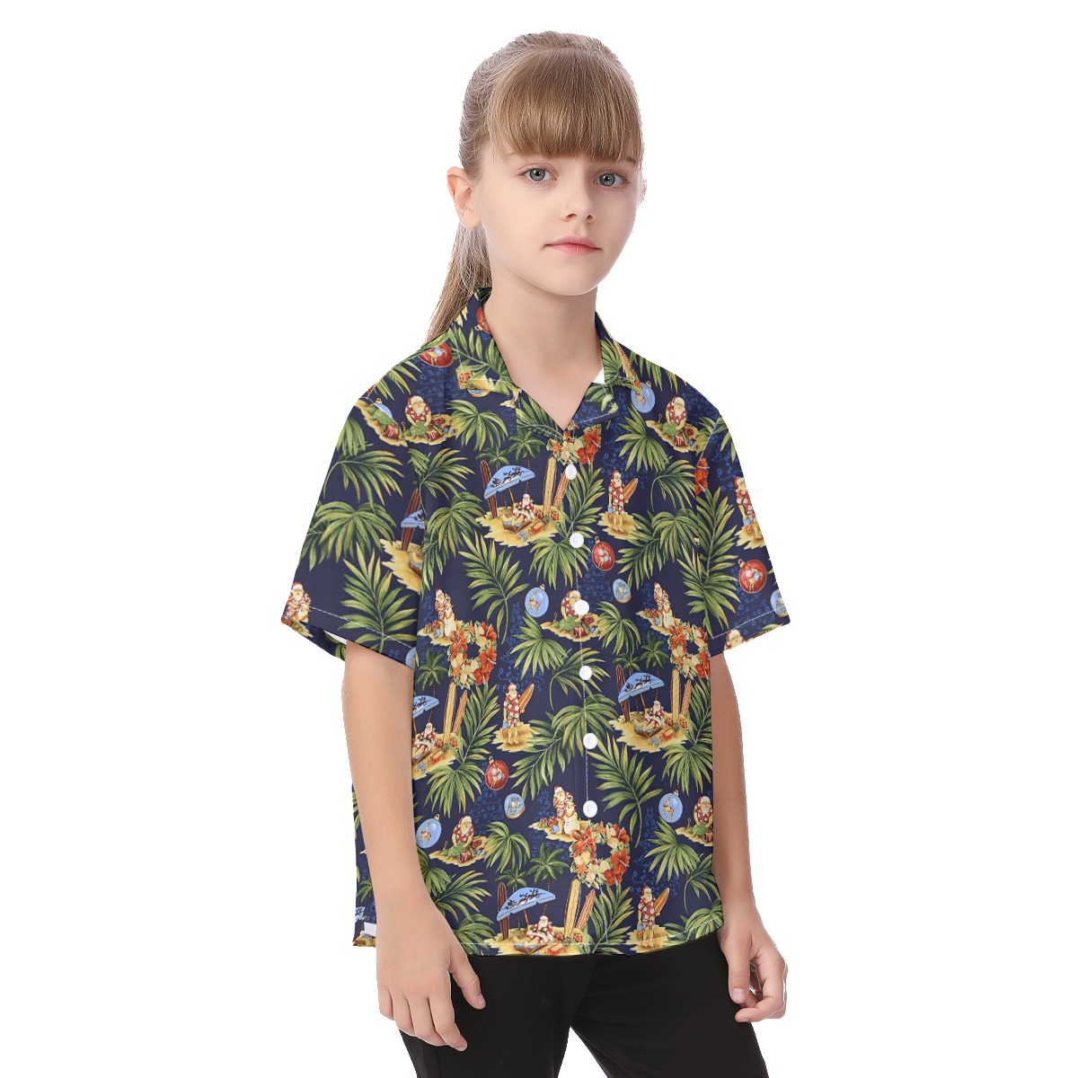 Cute Santa Vintage Christmas Shirt For Kids