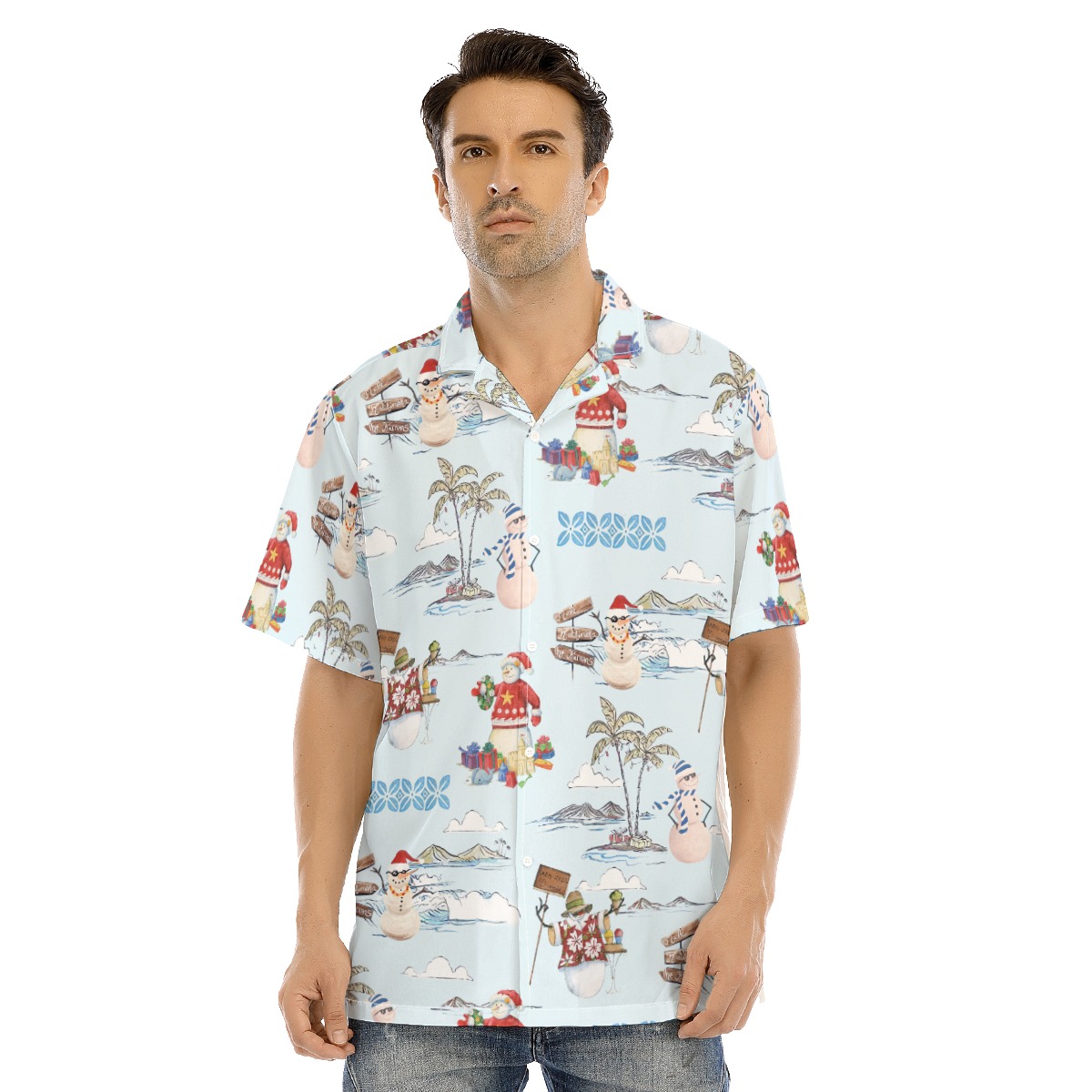Snowman Christmas Hawaiian Shirt - variant image 1