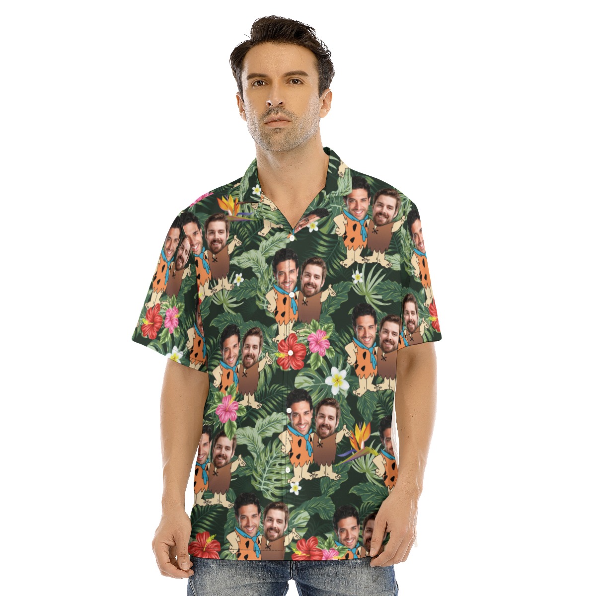 Custom Face Matching Hawaiian Shirt For Men - variant image 1