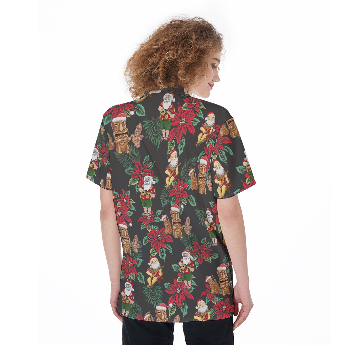 Santa Christmas Hawaiian Shirt For Women