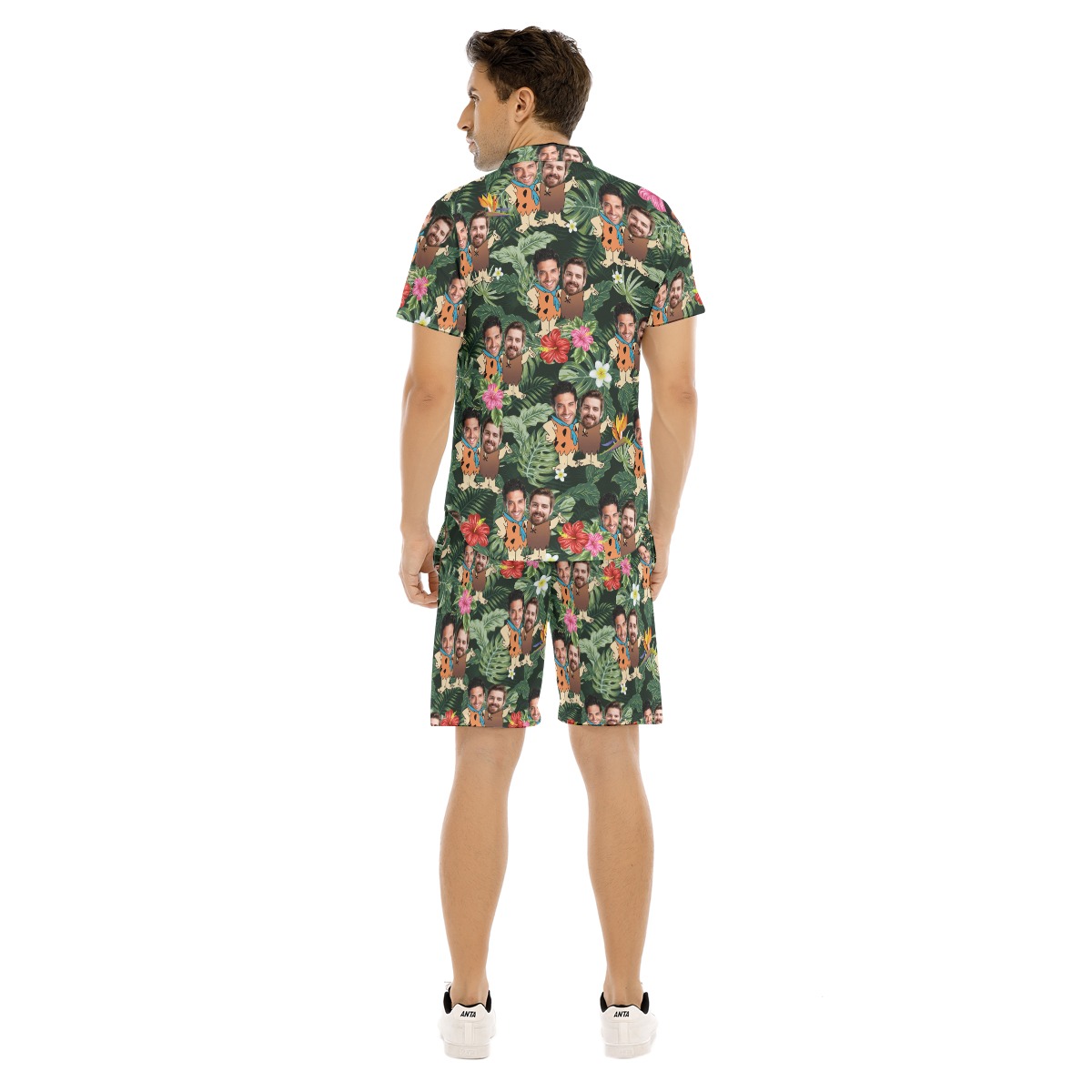 Custom Face Hawaiian Shirt Set For Matching