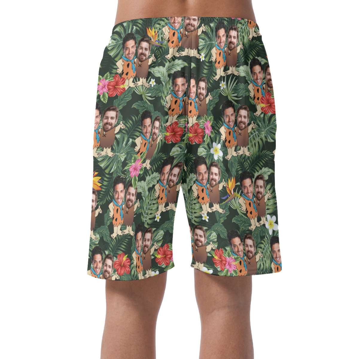 Custom Face Men's Hawaiian Shorts For Matching