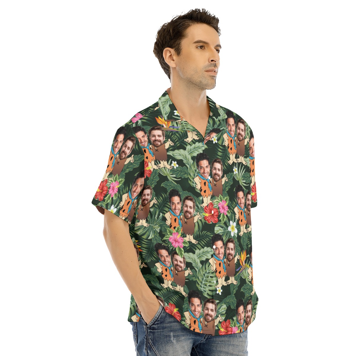 Custom Face Matching Hawaiian Shirt For Men