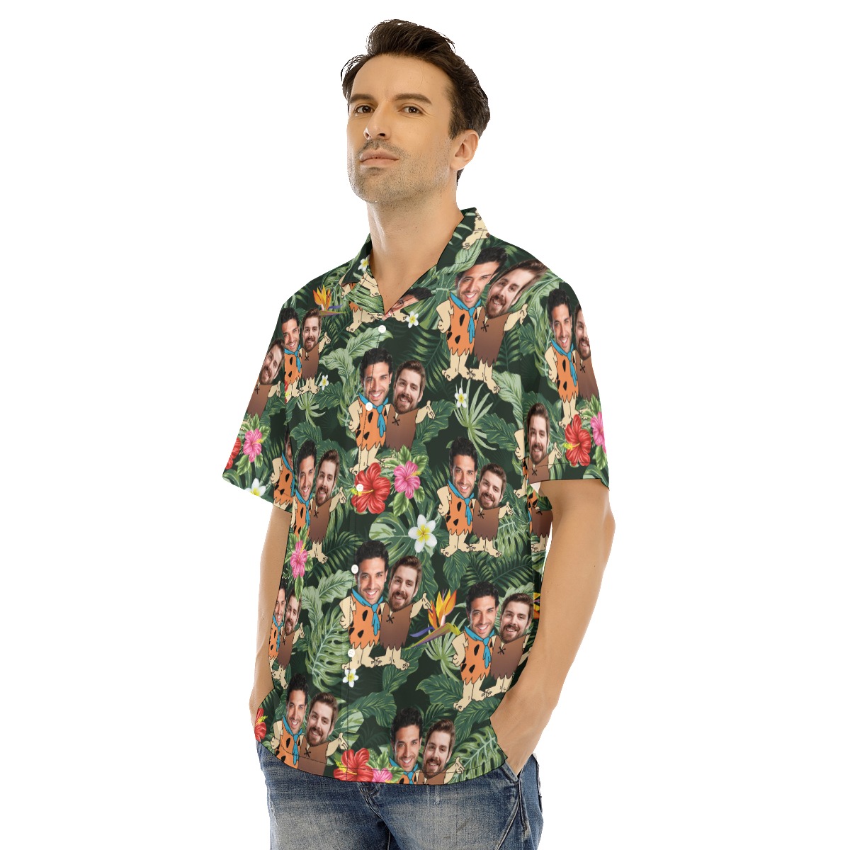 Custom Face Matching Hawaiian Shirt For Men