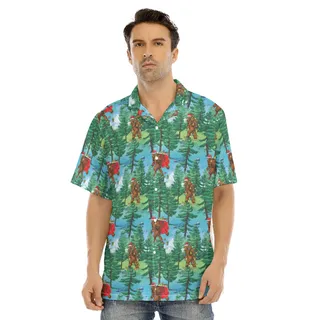 Christmas Bigfoot Hawaiian Shirt For Men