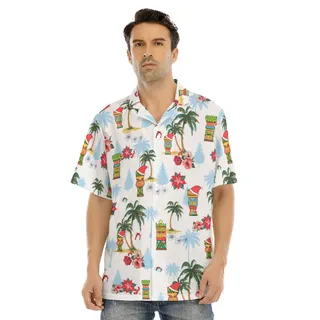 Tiki Christmas Hawaiian Shirt