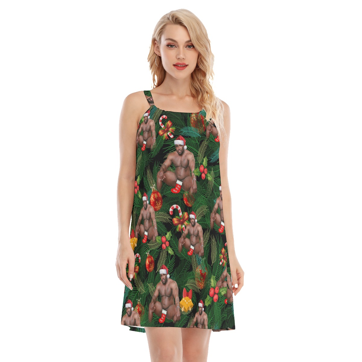 Christmas Barry Wood Aloha Cami Dress For Women - variant image 1