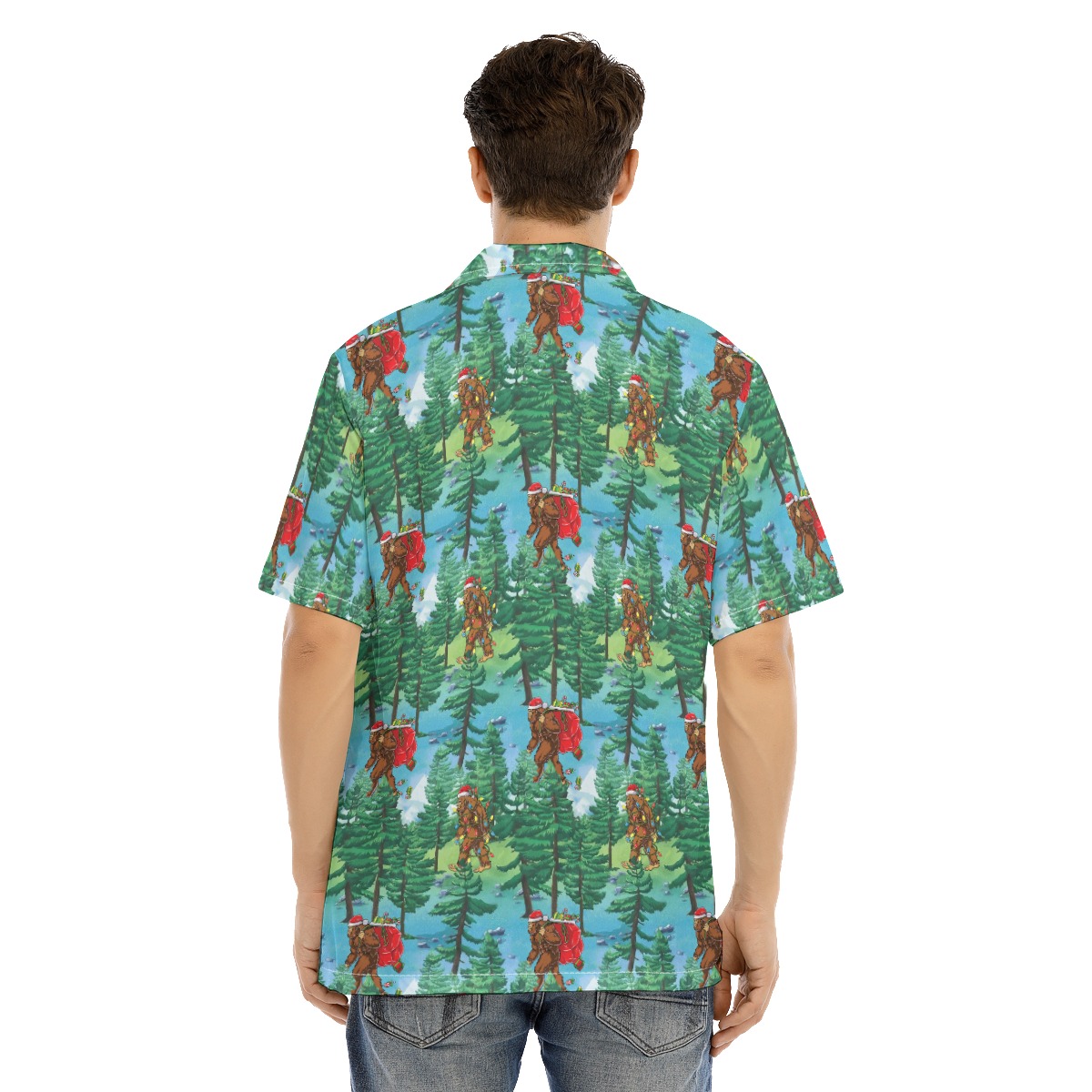 Christmas Bigfoot Hawaiian Shirt For Men