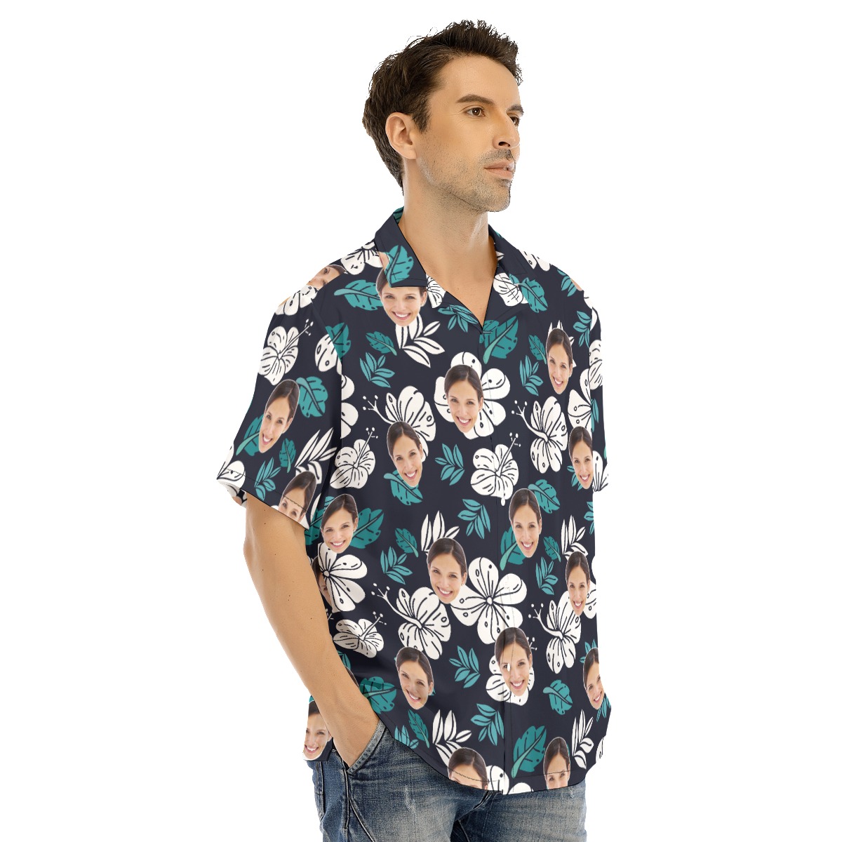 Hawaiian Shirt With Face