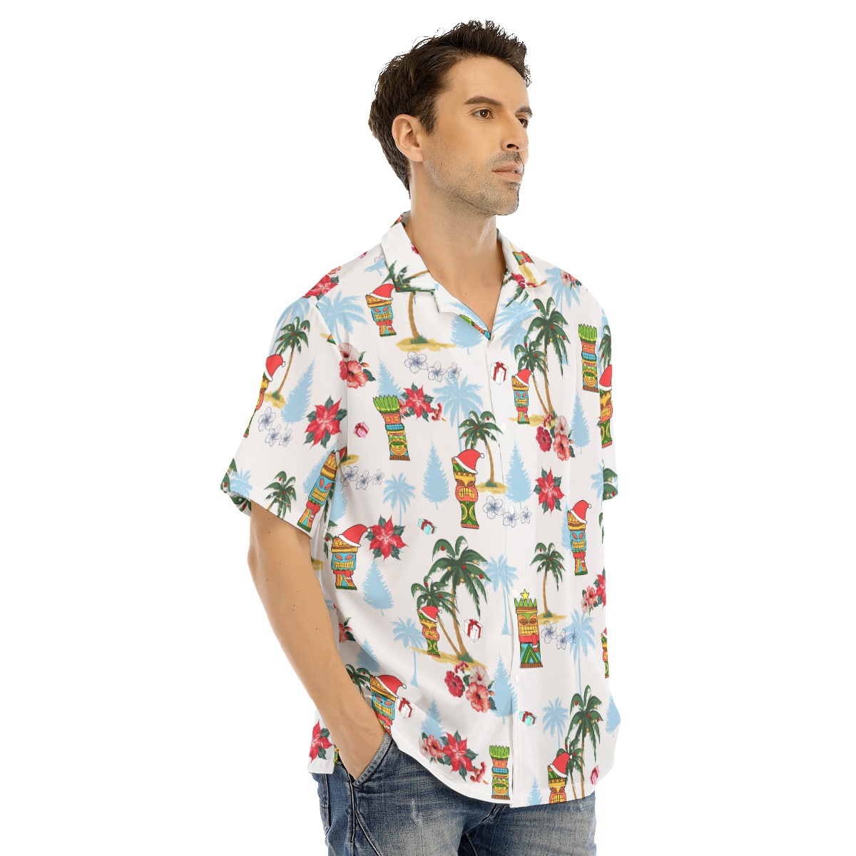 Tiki Christmas Hawaiian Shirt