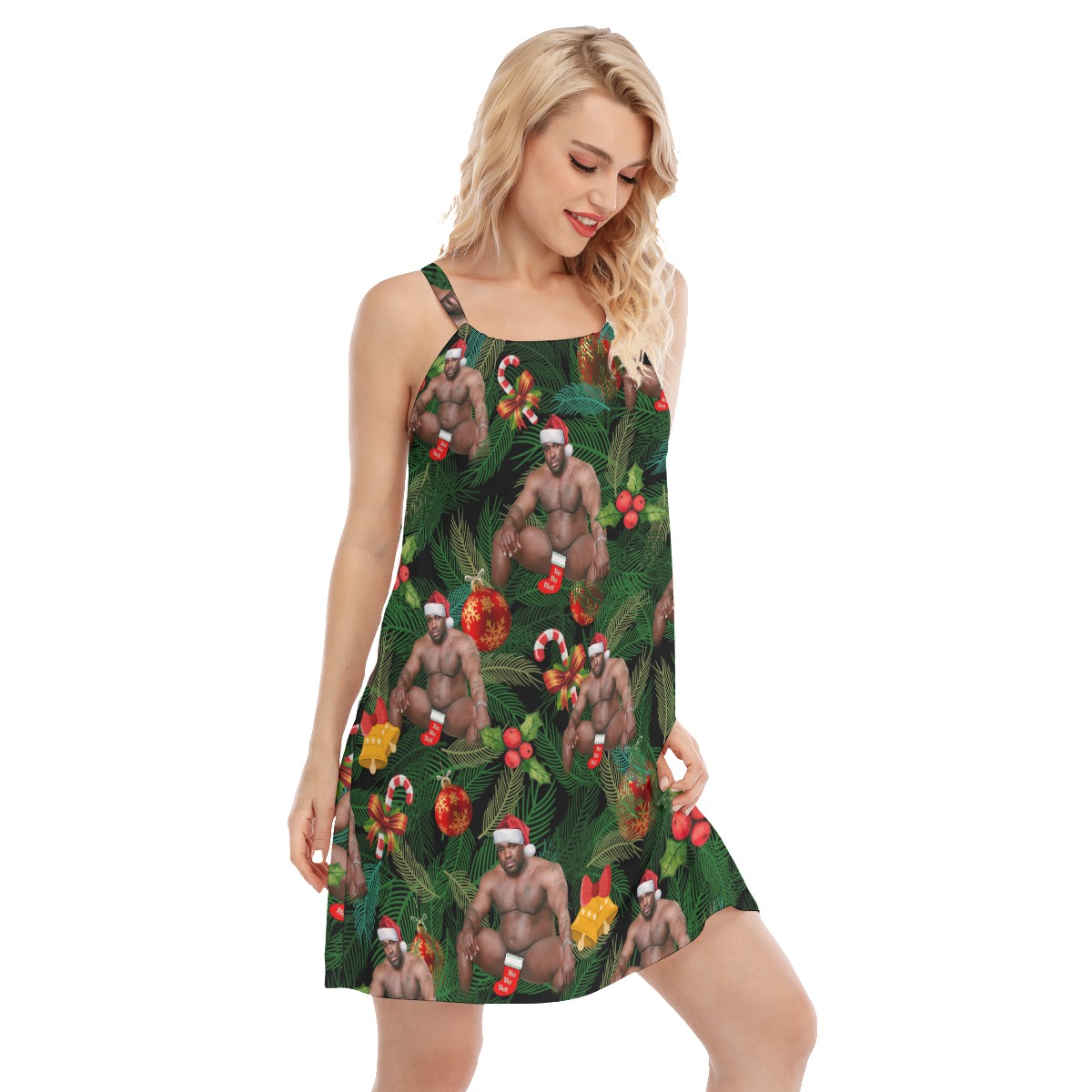 Christmas Barry Wood Aloha Cami Dress For Women