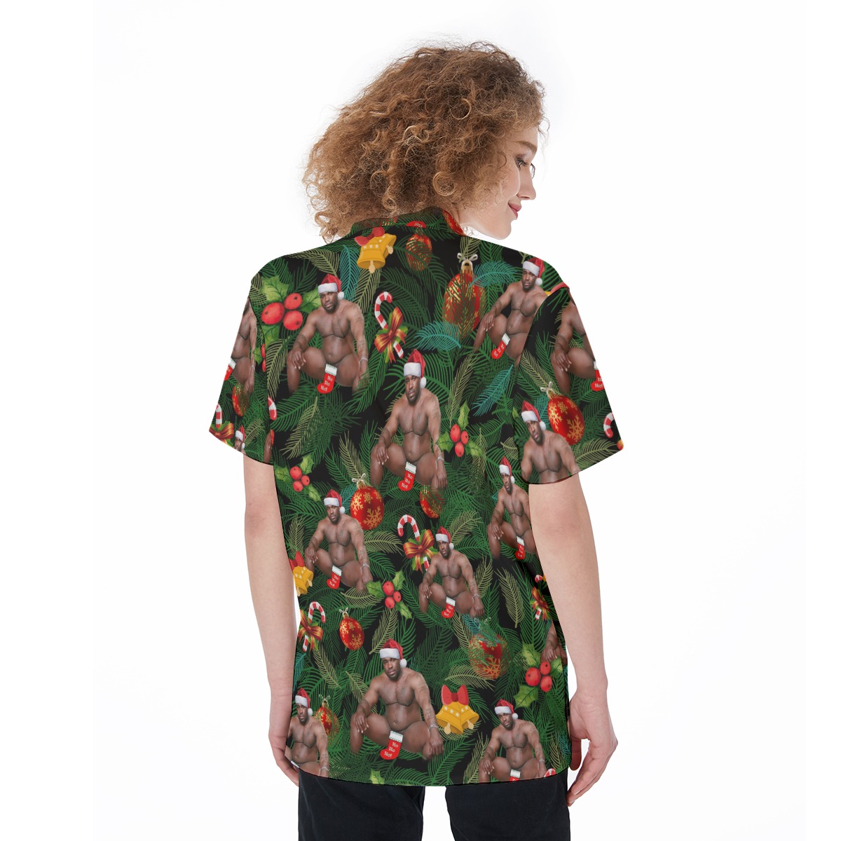 Barry Wood Christmas Hawaiian Shirt For Women