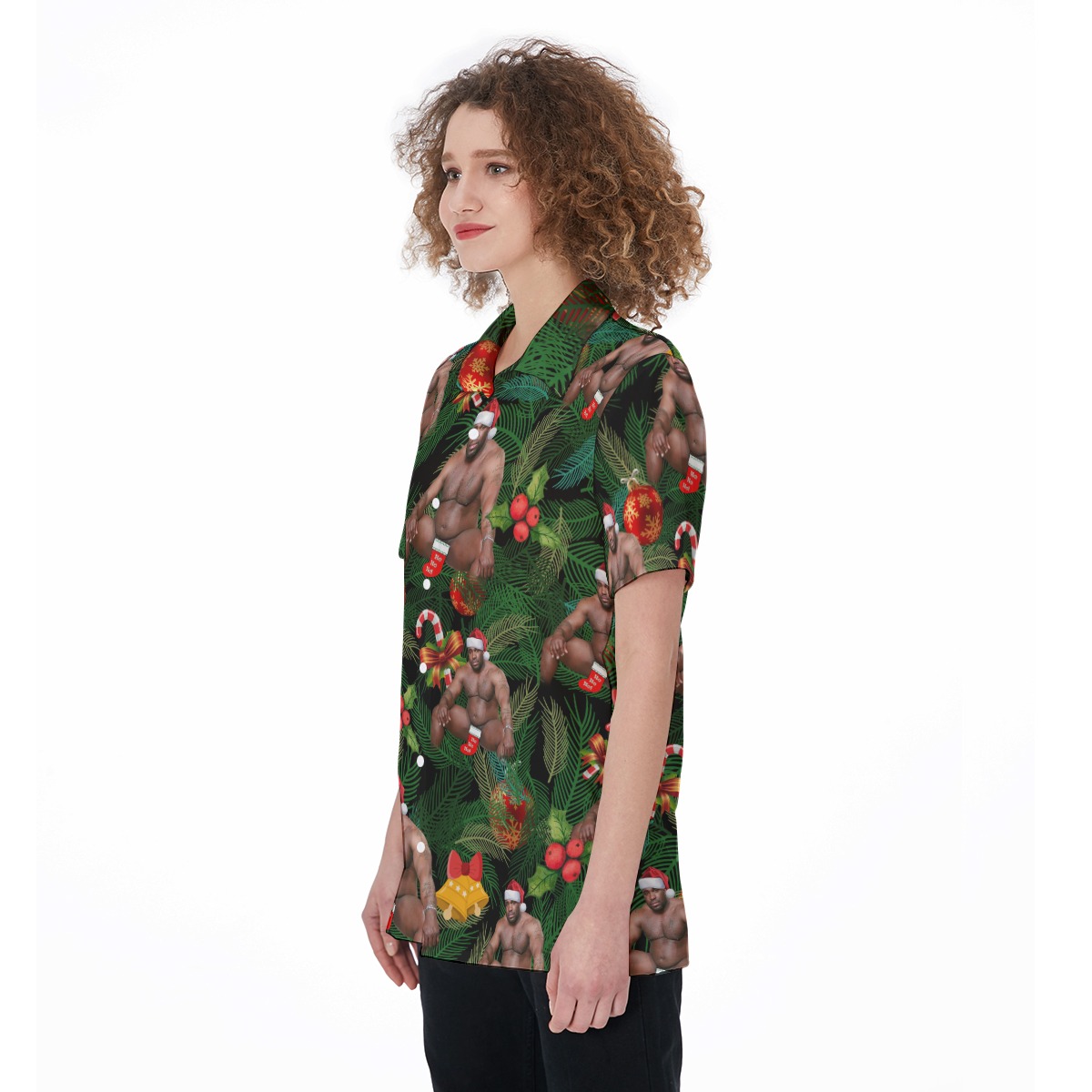 Barry Wood Christmas Hawaiian Shirt For Women