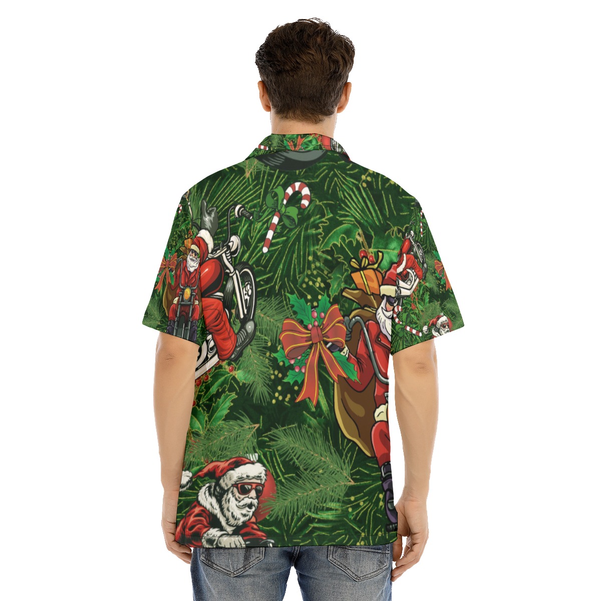 Amazing Motorcycle Santa Hawaiian Shirt