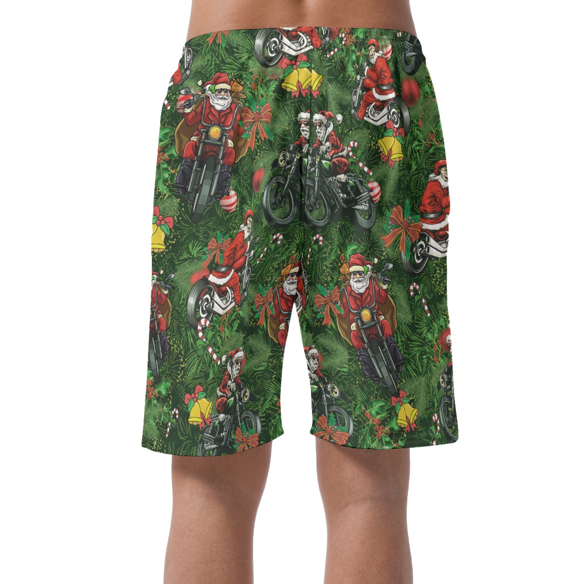 Amazing Racing Santa Hawaiian Beach Shorts For Men