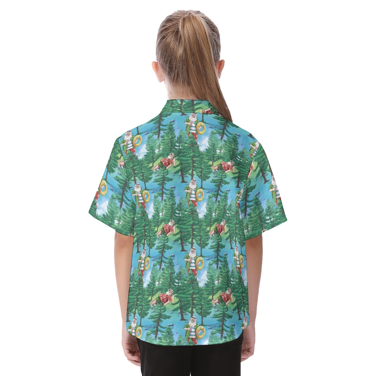 Santa Kid's Christmas Hawaiian Shirt