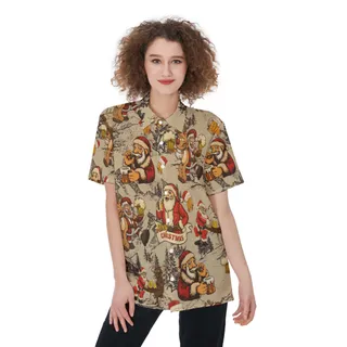 Christmas Dear Santa Here's Your Beer Hawaiian Shirt For Women