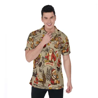 Christmas Dear Santa Here Your Beer Hawaiian Polo Shirt