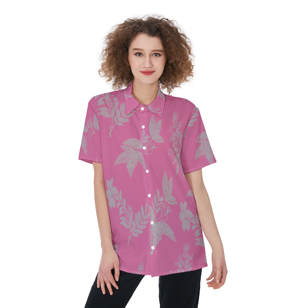 Pink Ffxiv Women's Hawaiian Shirt Southern Seas Shirt - variant image 1