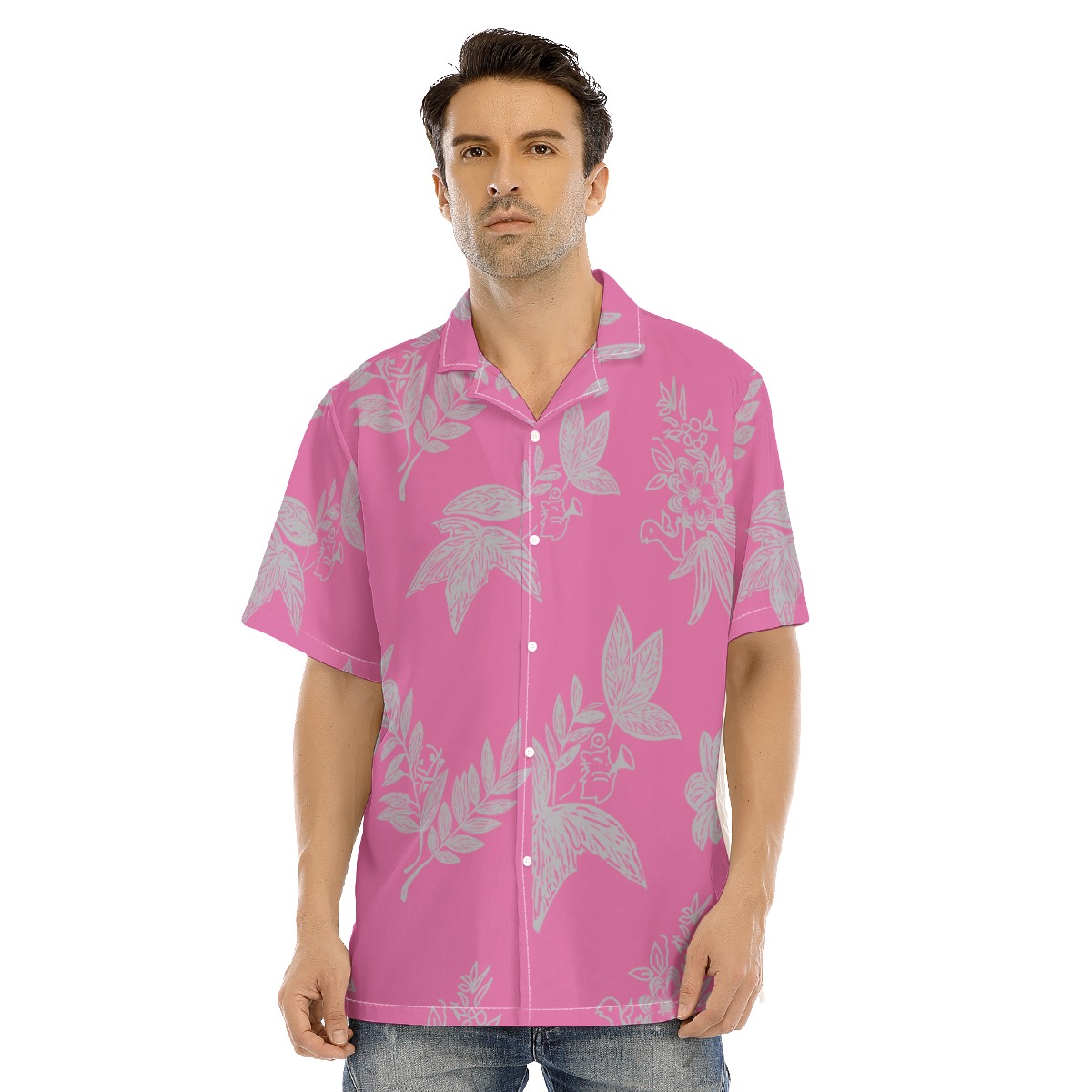 Ffxiv Hawaiian Shirt | Pink Southern Seas Shirt For Men - variant image 1