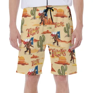 Cool Texas Bigfoot Swim Trunks For Men