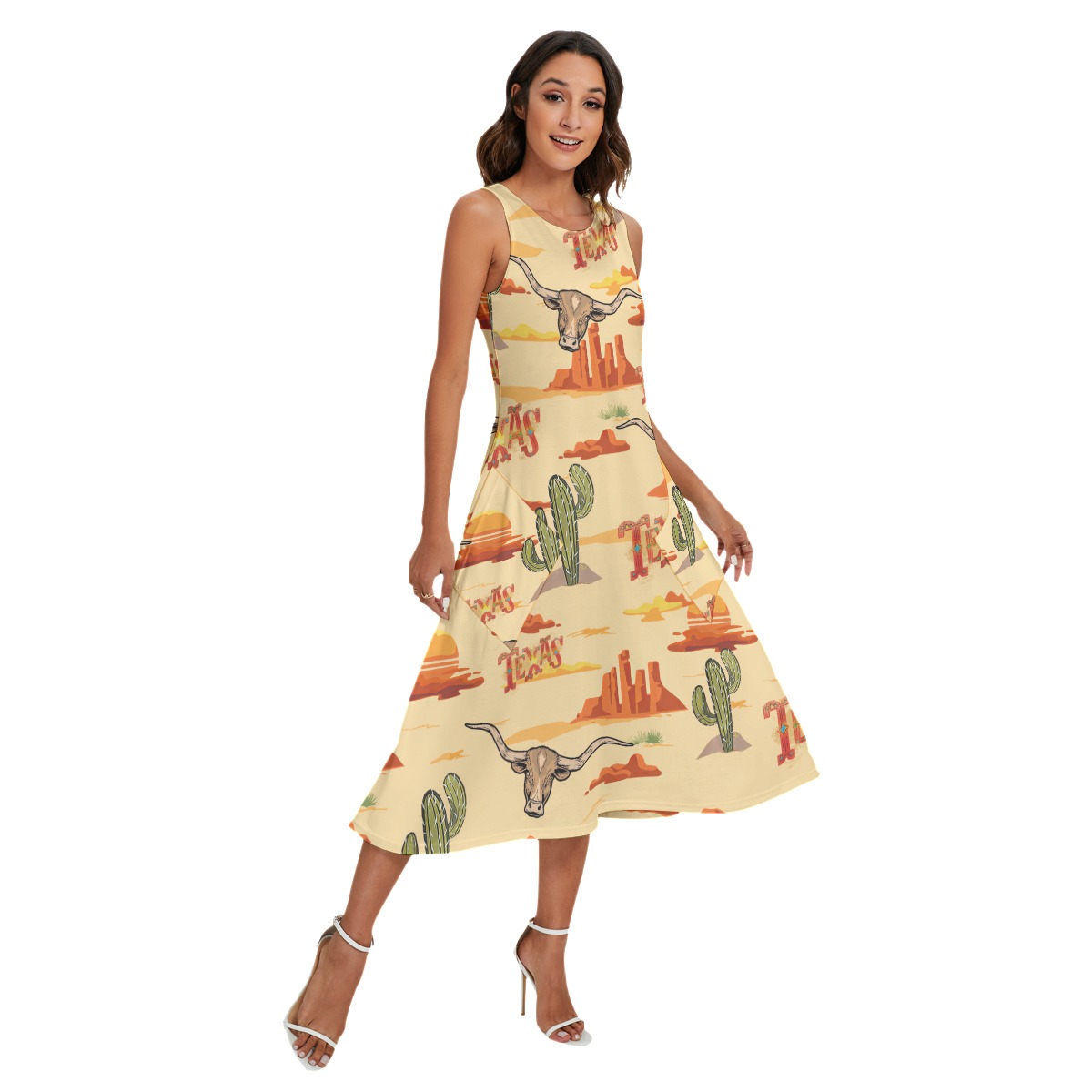 Texas Hawaiian Long Dress With Pockets - variant image 1