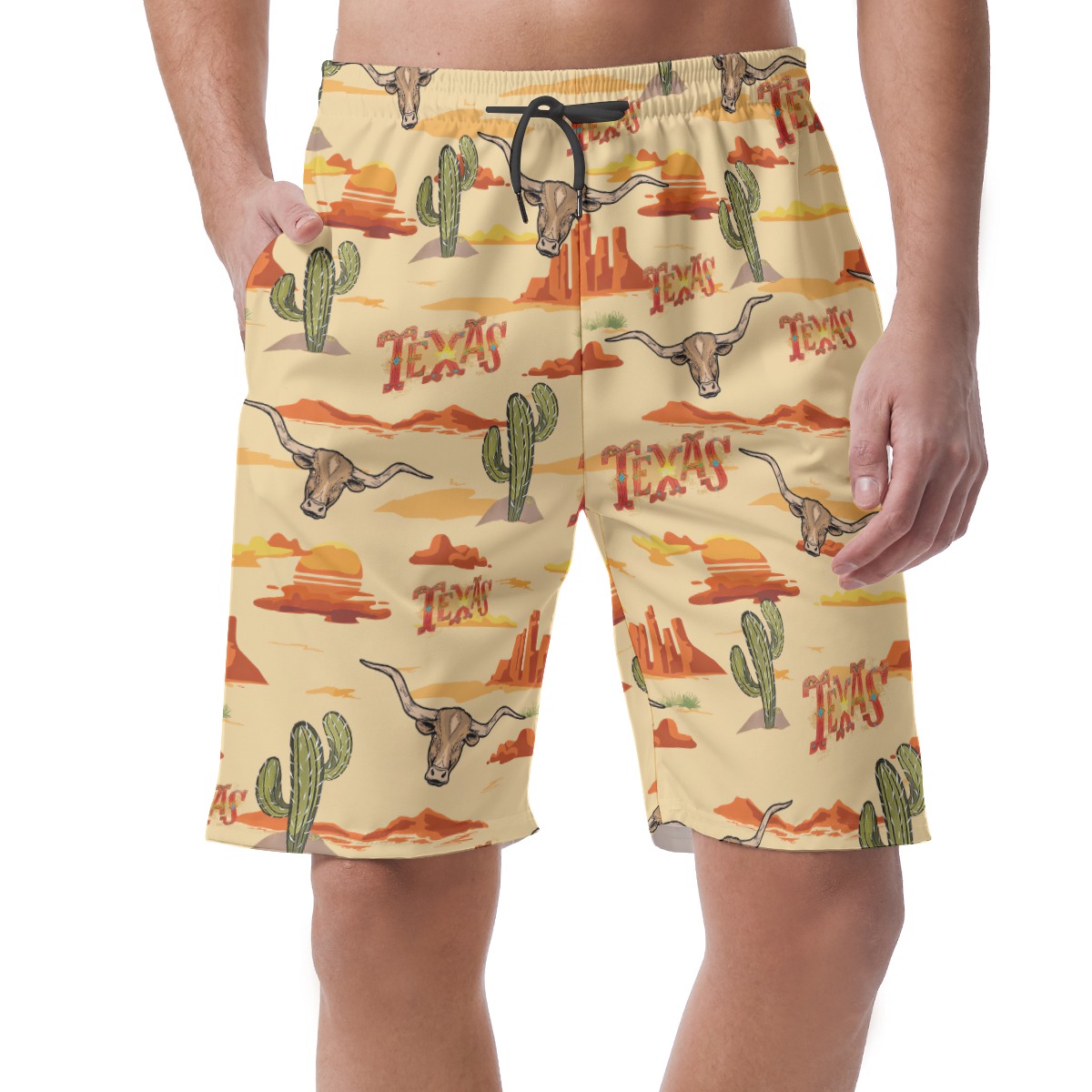 Cool Texas Hawaiian Board Shorts For Men - variant image 1