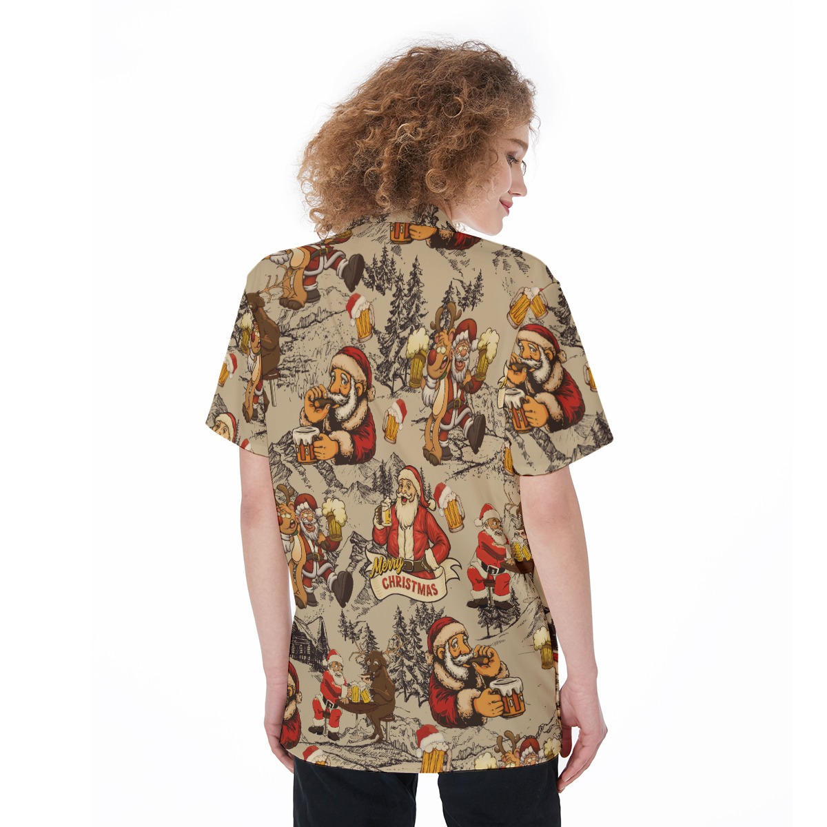 Christmas Dear Santa Here's Your Beer Hawaiian Shirt For Women