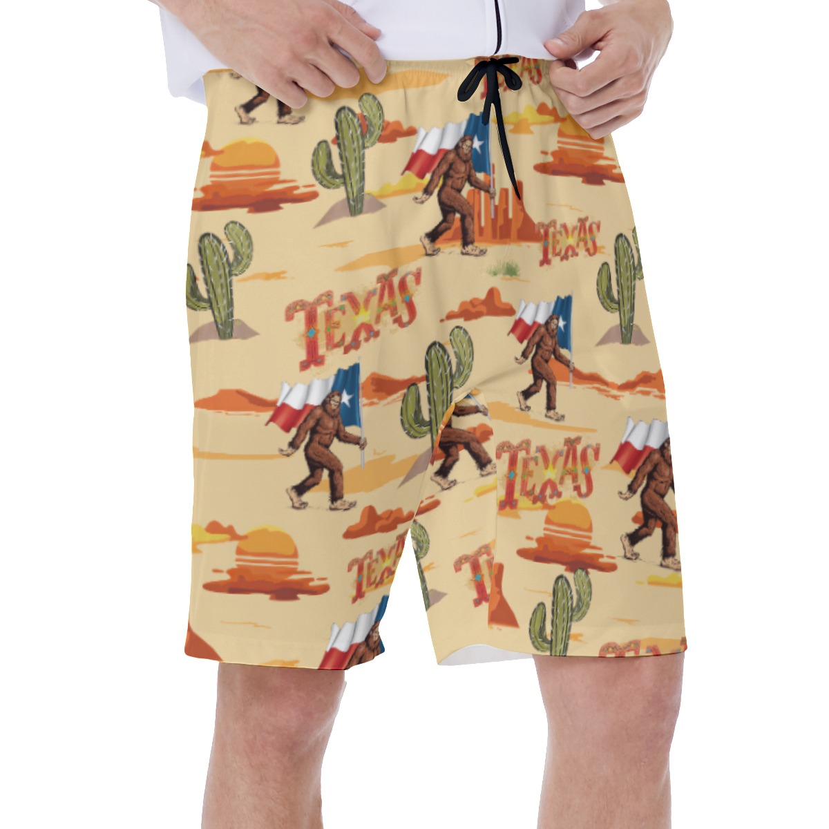 Cool Texas Bigfoot Swim Trunks For Men