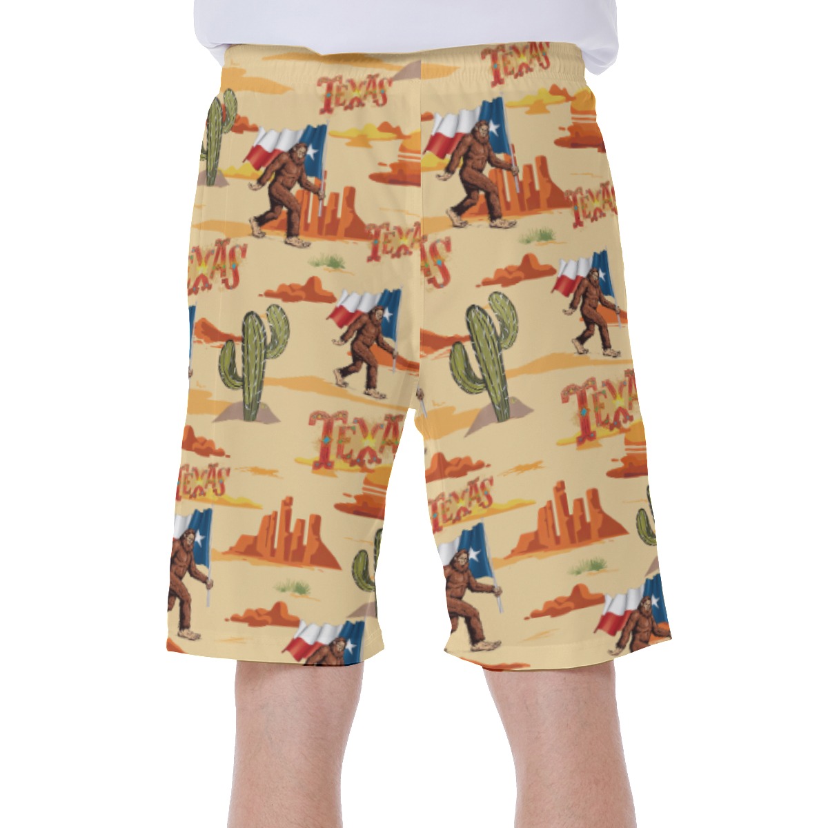 Cool Texas Bigfoot Swim Trunks For Men