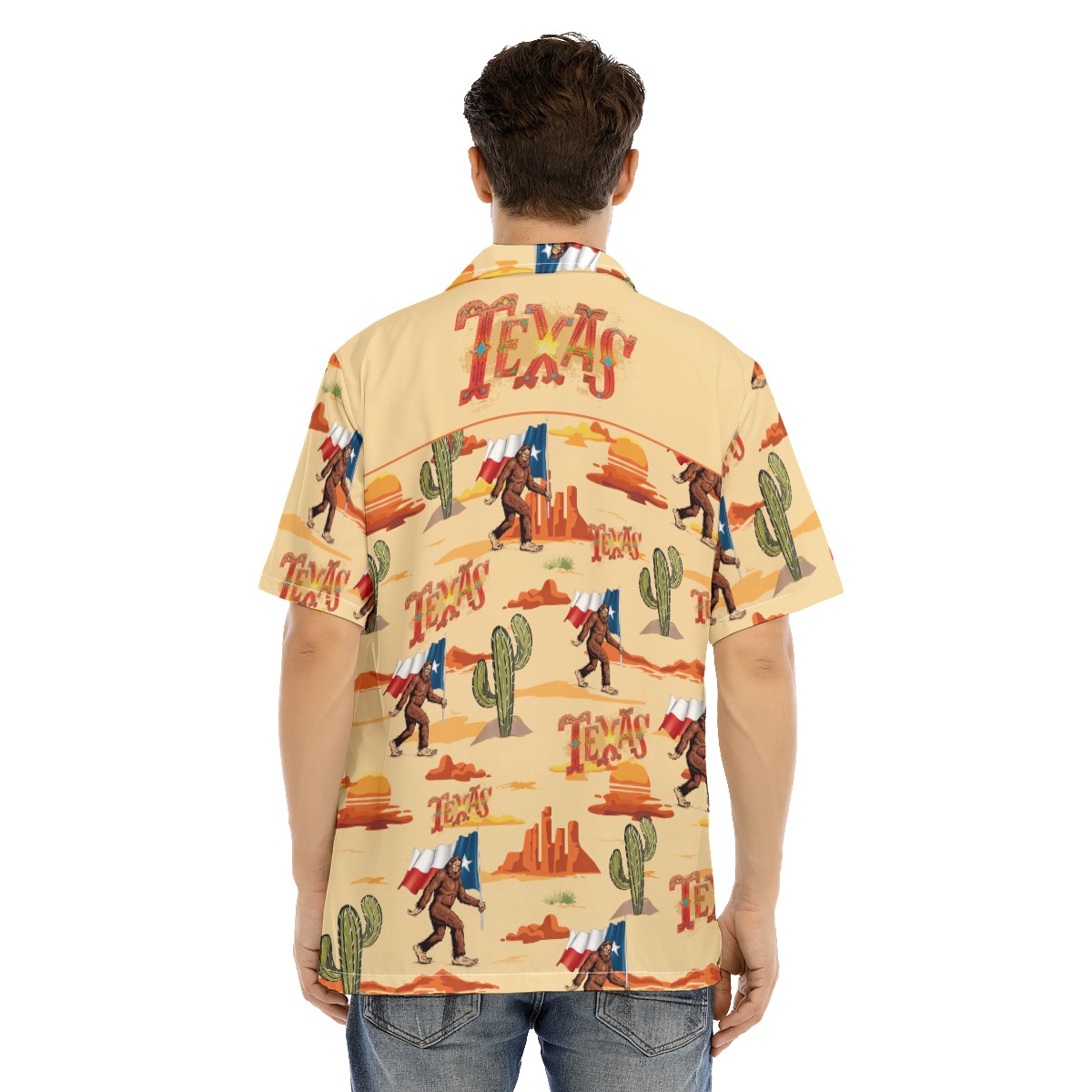 Bigfoot Texas Hawaiian Shirt For Men